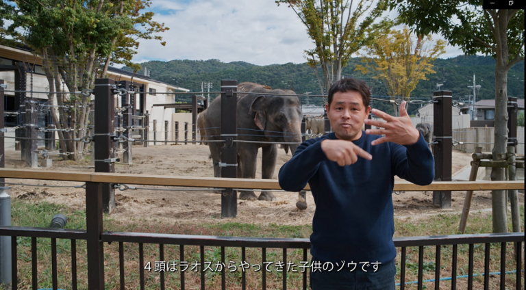 知る人ぞ知る！ 京都岡崎公園の魅力　手話と文字を使って、スタッフとめぐる案内動画　